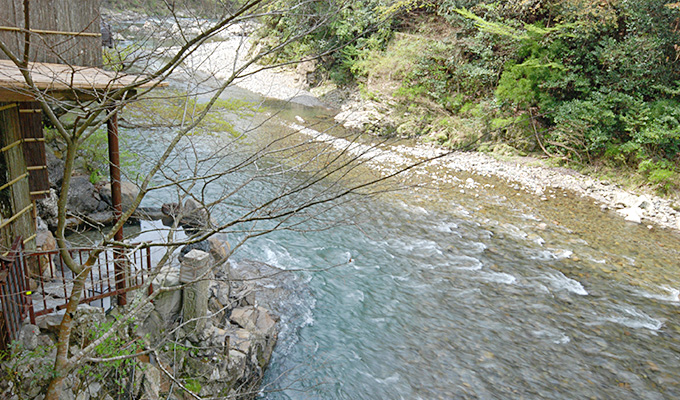 和歌山　龍神温泉下御殿　混浴露天風呂(外観)